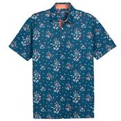 Puma Gents Heirloom Polo Small Blue - Orange image