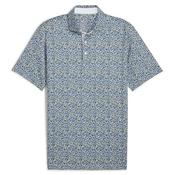 Puma Gents Matter Solo Polo Medium White - Yellow