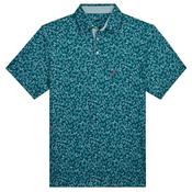 Puma Gents Cloudspun Butterfly Polo Small Blue - Orange