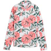 Puma Ladies YouBeautiful Game 1/4 Zip Small White - Peach