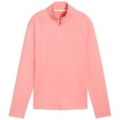Puma Ladies Pure 2.0 1/4 Zip Small PINK FRUIT