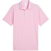 Puma Gents AP Tipped Jacquard Polo Medium Pale Pink image