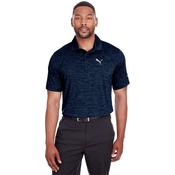 Puma Gents Icon Heather Polo Small DRK.NVY.HEAT image