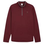 Puma Gents Waffle Fleece 1/4 Zip Small RUBY SHIMMER