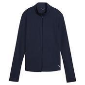 Puma Ladies  Pure Textured FZ Jacket Small Deep Navy