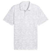 Puma Gents Pure 2.0 Floral Polo Small WHITE GLOW image