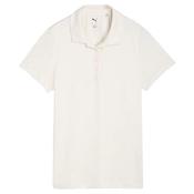 Puma Ladies  Floral Lace J SS Polo Small Warm White image