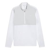 Puma Gents Cloudspun T Hybrid 1/2 Zip Medium WHITE GLOW PLATINO GRAY image