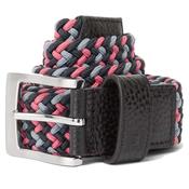 FootJoy Braided Belt Regular Black Flint Hibiscus image