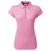 FootJoy Ladies Houndstooth P Cap Polo XSmall Hot Pink image