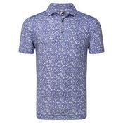 FootJoy Gents Primrose Print Lisle Small Thistle Storm Moss