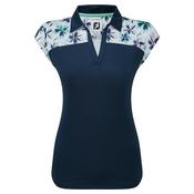 FootJoy Ladies Blocked F P Cap Sleeve Large mint navy image