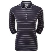 FootJoy Ladies 3/4 Sleeve P Pique XSmall Navy image