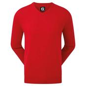 FootJoy Gents Wool Blend V-Neck Pullover Small Red