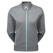 FootJoy Ladies Full Zip Bomber Jacket XSmall Charcoal - Blue