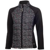 Green Lamb Maggie Padded Printed Jacket 8 Petal - Black
