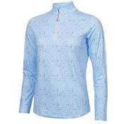 Green Lamb Keva Printed Zip Top 8 Ice Blue Frost image