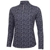 Green Lamb Keva Printed Zip Top 12 Navy - Stencil image