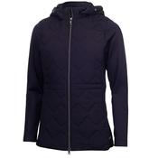 Green Lamb Marcia Hybrid Long Line Jacket 8 Navy