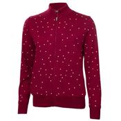 Green Lamb Elsa Windstopper Spot Cardigan 12 Deep Beetroot