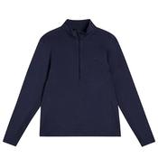 J.Lindeberg Gents Luke 1/2 Zip Mid Layer Small Navy - Melange 6881