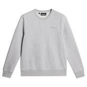 J.Lindeberg Gents Alpha Crew Neck Large Light Grey - Melange U199