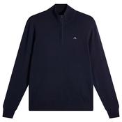 J.Lindeberg Gents Kiyan Quarter Zip Sweater Medium JL Navy 6855 image
