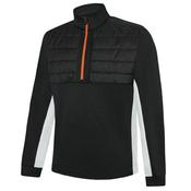 Galvin Green Gents Dalton 1/2 Zip Insula Medium Black - White - Orange image