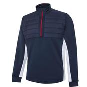 Galvin Green Gents Dalton 1/2 Zip Insula Small Navy - Red image