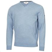 Calvin Klein Golf Merino High V Sweater Small Dusty Blue image