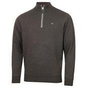 Calvin Klein Golf Gents Woodside Lined Sweater Small Charcoal Marl