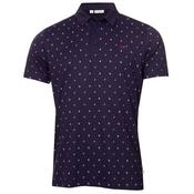 Calvin Klein Golf Gents Strike Print Polo Large Evening Blue image