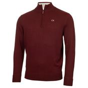 Calvin Klein Golf Gents Elmwood 1/2 Zip Sweater Small Blackberry Marl image