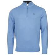 Calvin Klein Golf Gents Elmwood 1/2 Zip Sweater Medium Blue - Marl