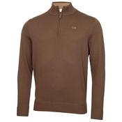 Calvin Klein Golf Gents Elmwood 1/2 Zip Sweater Small Cedar Brown image