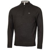 Calvin Klein Golf Gents Elmwood 1/2 Zip Sweater Small Charcoal Marl