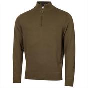 Calvin Klein Golf Gents Elmwood 1/2 Zip Sweater Small Khaki