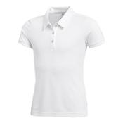 adidas Girls Tour Short Sleeve Polo 7/8 Youths White image