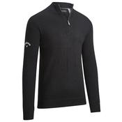 Callaway Gents 1/4 Zip Merino Sweater Small Black 019