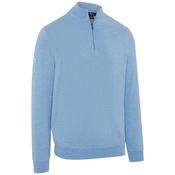Callaway Gents 1/4 Zip Merino Sweater Medium Dark Cerulean Heather 488 image