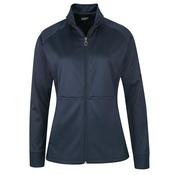 Callaway Ladies Waffle Full Zip Fleece XSmall Peacoat 410 image