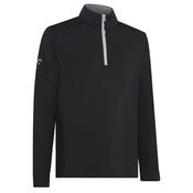 Callaway Gents Mixed Media 1/4 Zip Pullover Small Caviar 002