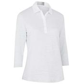 Callaway Ladies Space dye Jersey  Polo XSmall White 123