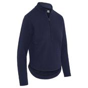 Callaway Ladies 1/4 Zip Quilted Knit Pullover Small Peacoat 410 image