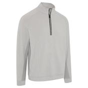 Callaway Gents Brushed Rib 1/4 Zip Pullover Small CONCRETE HTR 074 image