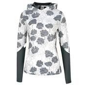 Callaway Ladies Texture Floral Hoodie Small White 123