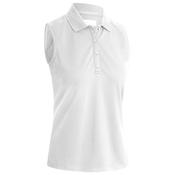 Callaway Ladies Solid Knit S/less  Polo XSmall 100 Bright White image