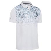 Callaway Gents Splatter Paint Ombre Polo Small 100 Bright White image