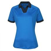Callaway Ladies Colour Block Golf Polo XSmall Blue - Sea Star 476 image