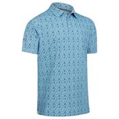 Callaway Gents All Over Drinks N  Polo Small Blue Grotto 488 image